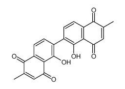 2,2'-Dimethyl-5,5'-dihydroxy-6,6'-bi[1,4-naphthoquinone]结构式