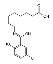 8-[(5-chloro-2-hydroxybenzoyl)amino]octanoic acid structure