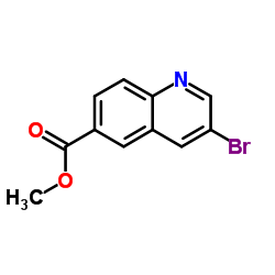 3-溴喹啉-6-羧酸甲酯结构式