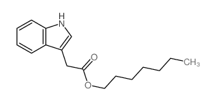 1H-Indole-3-aceticacid, heptyl ester结构式