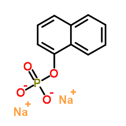 Disodium 1-naphthyl phosphate Structure