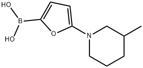 5-(3-Methylpiperidin-1-yl)furan-2-boronic acid结构式