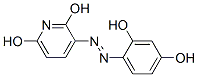 3-[(2,4-Dihydroxyphenyl)azo]-2,6-pyridinediol结构式