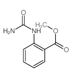 Benzoic acid,2-[(aminocarbonyl)amino]-, methyl ester结构式
