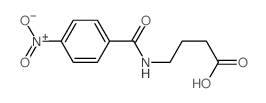 Butanoic acid,4-[(4-nitrobenzoyl)amino]- Structure