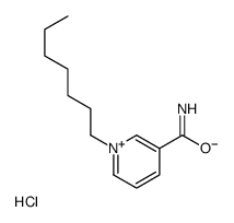 1-heptylpyridin-1-ium-3-carboxamide,chloride Structure