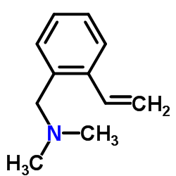 N-2-乙烯基苄基-N,N-二甲胺结构式