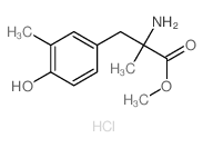 methyl 2-amino-3-(4-hydroxy-3-methylphenyl)-2-methylpropanoate结构式