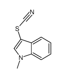 (1-methylindol-3-yl) thiocyanate结构式