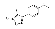 4-(4-methoxyphenyl)-3-methyl-2-oxido-1,2,5-oxadiazol-2-ium结构式