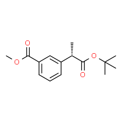 (S)-Methyl 3-(1-(tert-butoxy)-1-oxopropan-2-yl)benzoate Structure