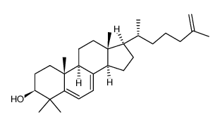 (3β)-4,4-Dimethyl-cholesta-5,7,25-trien-3-ol结构式