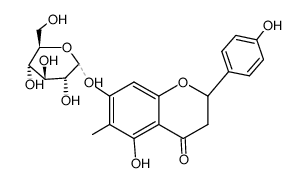 (S)-7-(β-D-Glucopyranosyloxy)-2,3-dihydro-5-hydroxy-2-(4-hydroxyphenyl)-6-methyl-4H-1-benzopyran-4-one picture