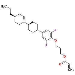 2-Propenoic acid 3-[2,6-difluoro-4-[(trans,trans)-4'-propyl[1,1'-bicyclohexyl]-4-yl]phenoxy]propyl ester结构式