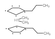 bis(n-propylcyclopentadienyl)hafnium dimethyl结构式