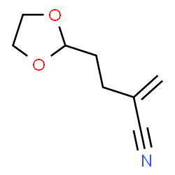 1,3-Dioxolane-2-butanenitrile,-alpha--methylene- structure