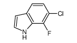 1H-Indole, 6-chloro-7-fluoro- structure