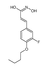 3-(4-butoxy-3-fluorophenyl)-N-hydroxyprop-2-enamide结构式