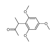 3-(2,4,6-Trimethoxyphenyl)-butanon-2结构式