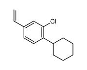 2-chloro-1-cyclohexyl-4-ethenylbenzene Structure