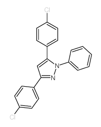 1H-Pyrazole,3,5-bis(4-chlorophenyl)-1-phenyl- structure