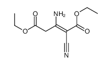 diethyl 3-amino-2-cyanopent-2-enedioate结构式