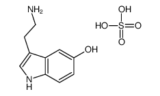 Serotonin sulfate Structure