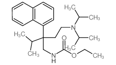 Carbamic acid,[4-(diisopropylamino)-2-isopropyl-2-(1-naphthyl)butyl]-, ethyl ester (8CI)结构式
