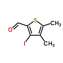 3-Iodo-4,5-dimethyl-2-thiophenecarbaldehyde Structure