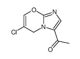 1-(6-氯-5H-咪唑并[2,1-b][1,3]噁嗪-3-基)乙酮结构式