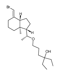 (20R)-De-A,B-8-bromomethylene-24,26,27-trihomo-22-oxacholestan-25-ol Structure