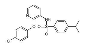 N-[2-(4-chlorophenoxy)pyridin-3-yl]-4-propan-2-ylbenzenesulfonamide结构式