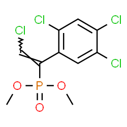 [2-Chloro-1-(2,4,5-trichlorophenyl)vinyl]phosphonic acid dimethyl ester结构式