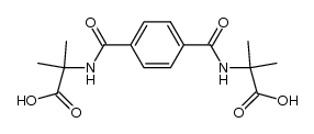 α,α'-terephthaloyldiamino-di-isobutyric acid Structure