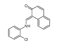 1-[(2-chloroanilino)methylidene]naphthalen-2-one结构式