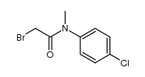 N-(4-chlorophenyl)-N-methyl-2-bromoacetamide结构式