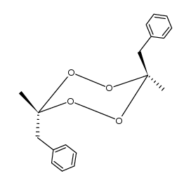 trans-3,6-dibenzyl-3,6-dimethyl-1,2,4,5-tetraoxan结构式
