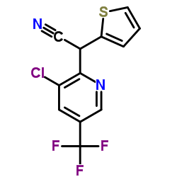 [3-Chloro-5-(trifluoromethyl)-2-pyridinyl](2-thienyl)acetonitrile结构式