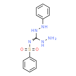 N-[Hydrazino(2-phenylhydrazino)methylene]benzenesulfonamide structure