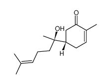 (5S)-5-[(R)-1-Hydroxy-1,5-dimethyl-4-hexenyl]-2-methyl-2-cyclohexen-1-one结构式