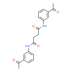 N,N'-Bis(3-acetylphenyl)succinamide结构式