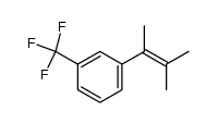 3-Methyl-2-(m-trifluormethylphenyl)but-2-en结构式