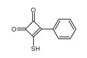 3-Mercapto-4-phenyl-3-cyclobuten-1,2-dion结构式