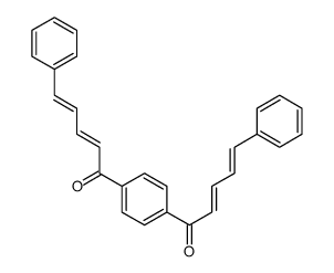 5-phenyl-1-[4-(5-phenylpenta-2,4-dienoyl)phenyl]penta-2,4-dien-1-one Structure
