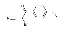 2-bromo-3-(4-methoxy-phenyl)-3-oxo-propionitrile结构式