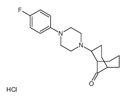 4-[4-(4-fluorophenyl)piperazin-1-ium-1-yl]bicyclo[3.3.1]nonan-9-one,chloride结构式
