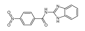 N-(1H-benzoimidazol-2-yl)-4-nitro-benzamide结构式