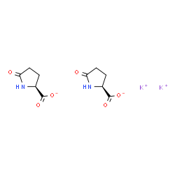 potassium bis(5-oxo-L-prolinate) structure