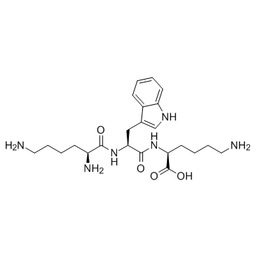 H-Lys-Trp-Lys-OH acetate salt Structure