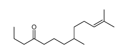 8,12-dimethyltridec-11-en-4-one结构式